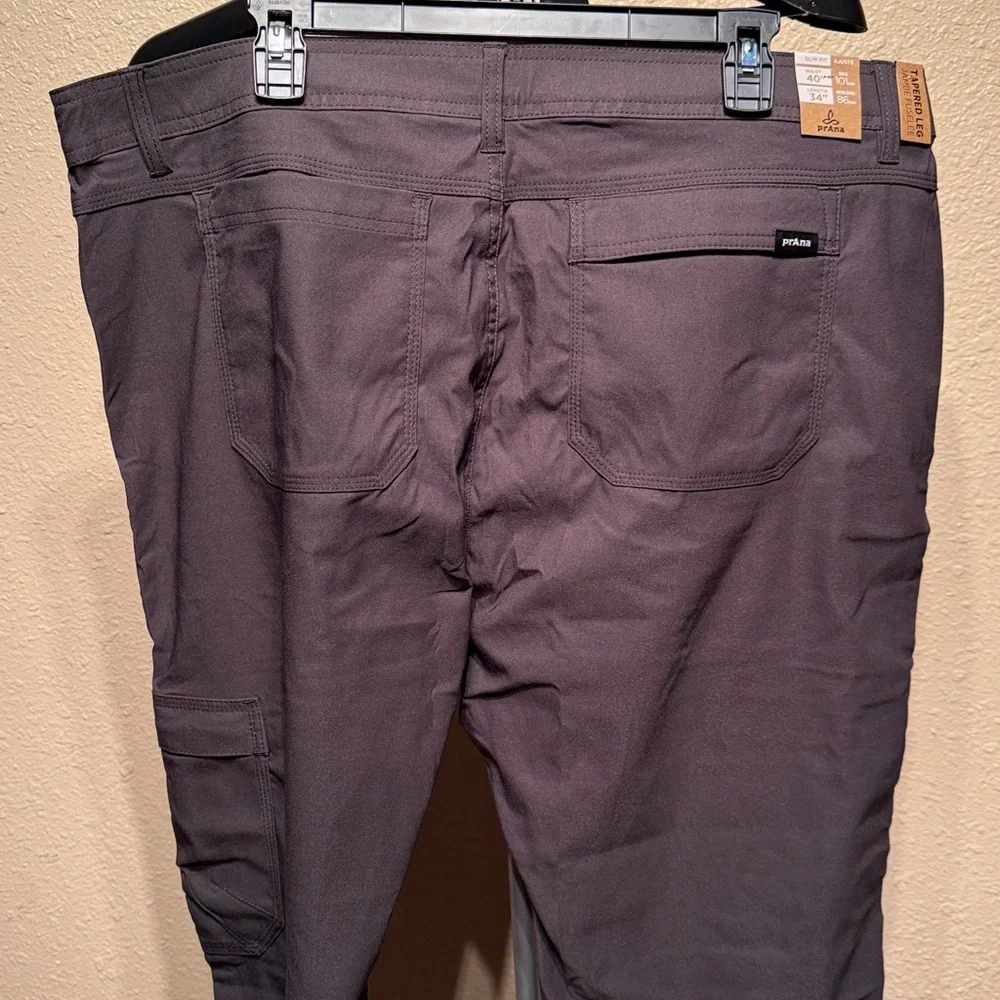 Men’s gray cargo hiking pants slim fit extra stretch size 40/34 $95.00 - Picture 7 of 10